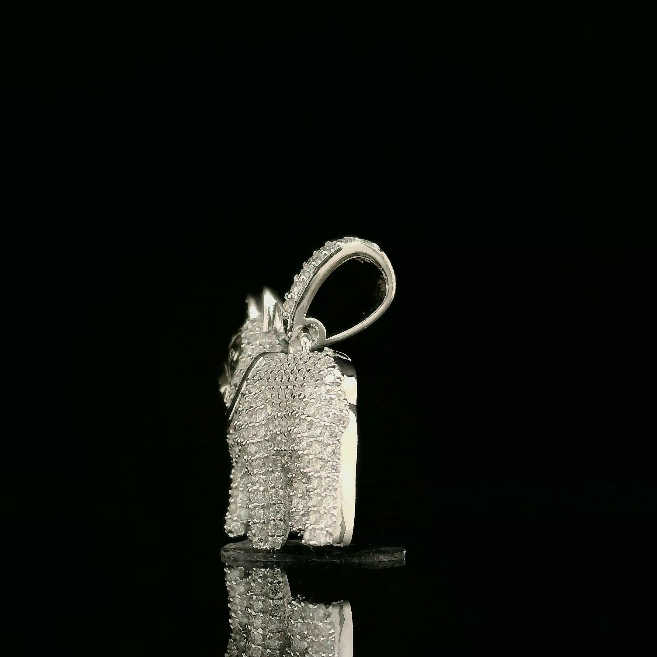 Iced Out French Bulldog Pendant | 1.13ct VVS | 20mm