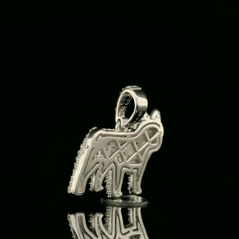 Iced Out French Bulldog Pendant | 1.13ct VVS | 20mm