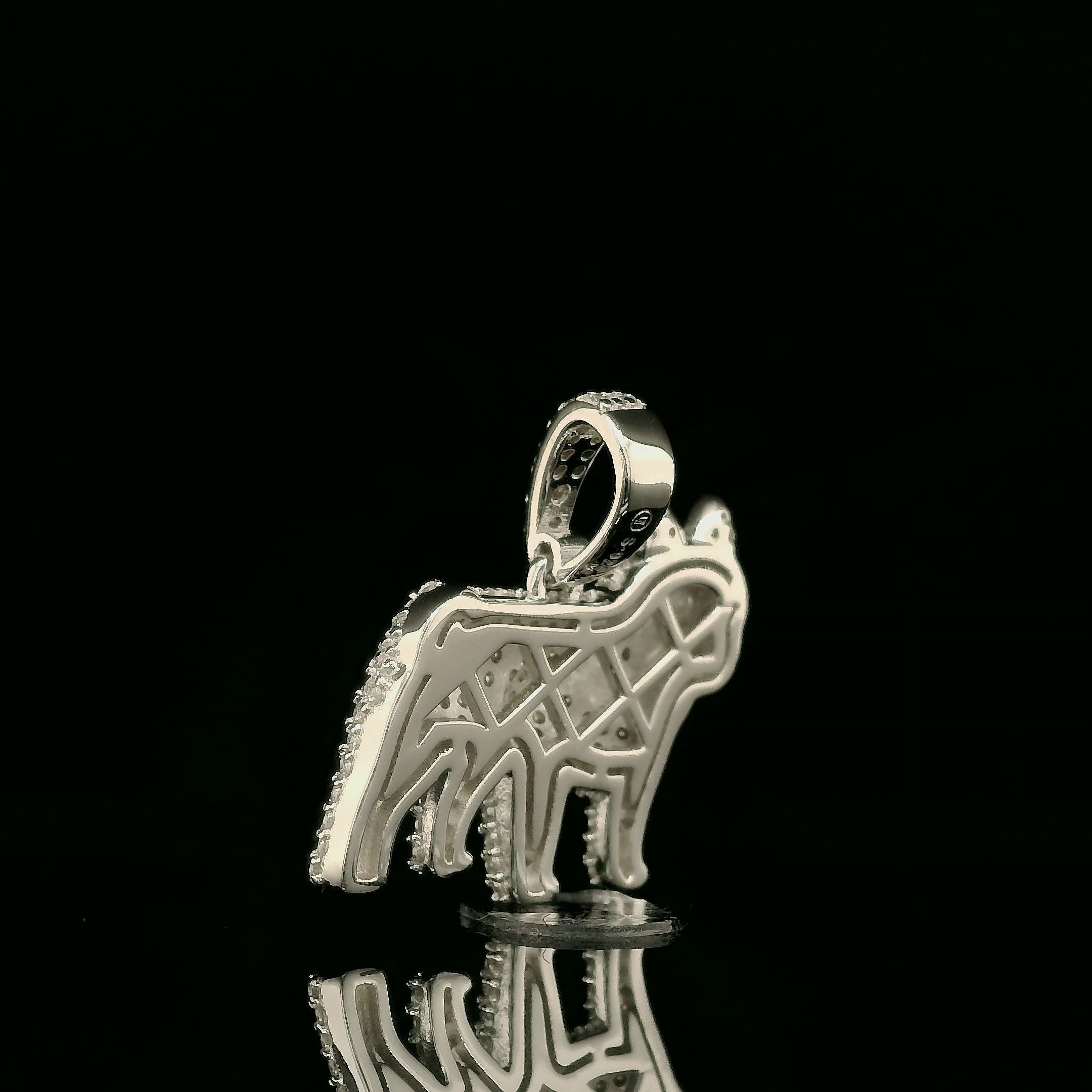 Iced Out French Bulldog Pendant | 1.13ct VVS | 20mm