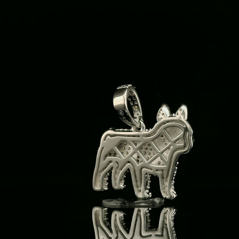 Iced Out French Bulldog Pendant | 1.13ct VVS | 20mm