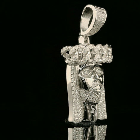 Iced Out Jesus Head Pendant | 0.94ct | 25mm | VVS
