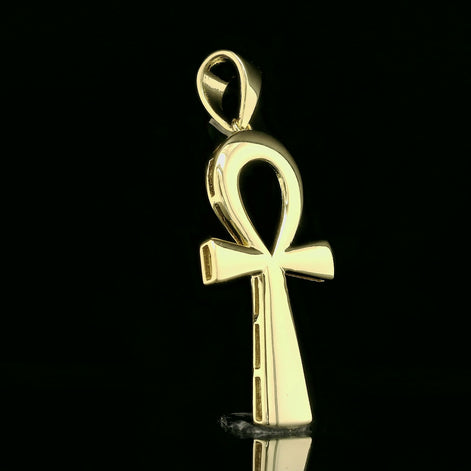 Polished Ankh Key of Life Pendant | 30mm | VVS