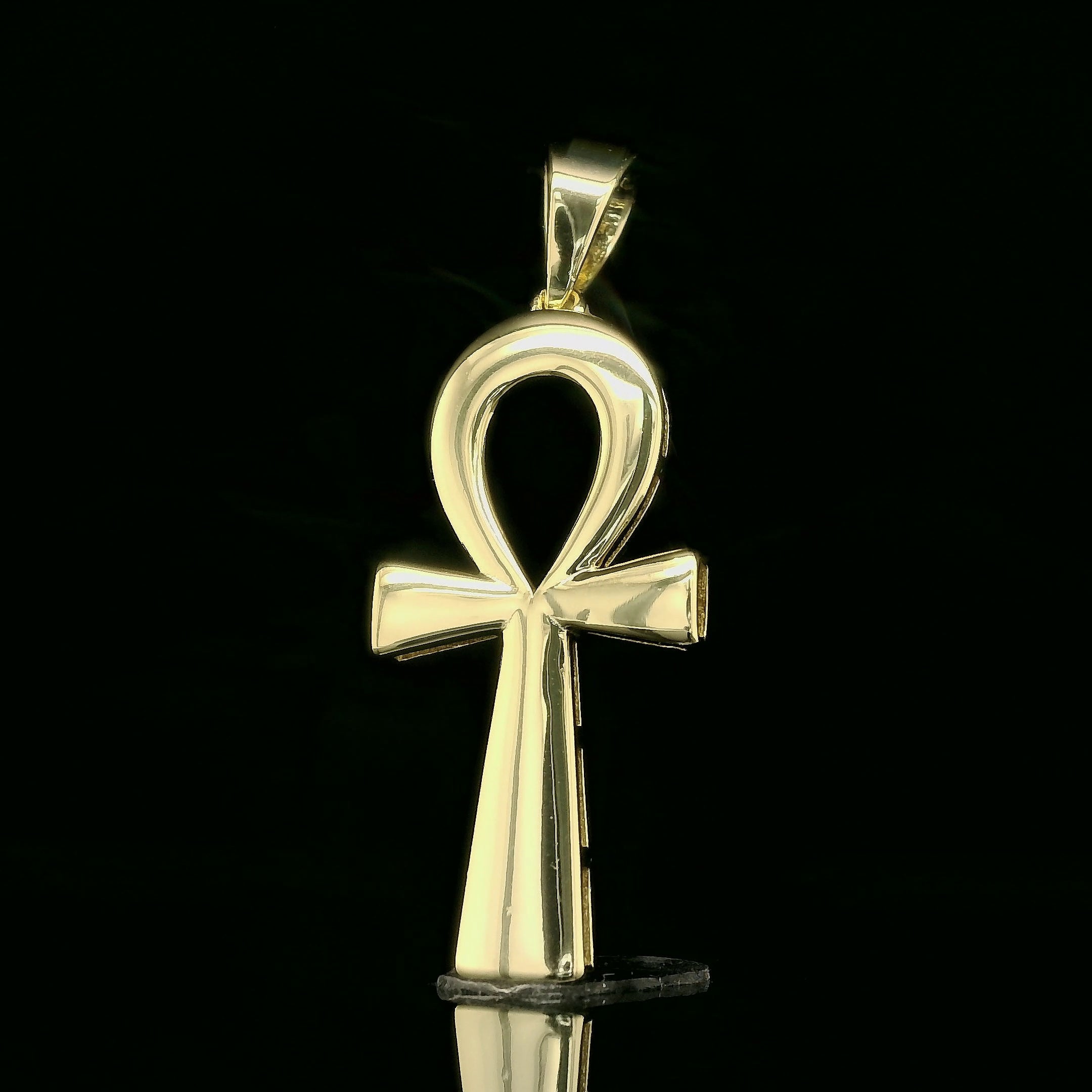 Polished Ankh Key of Life Pendant | 30mm | VVS