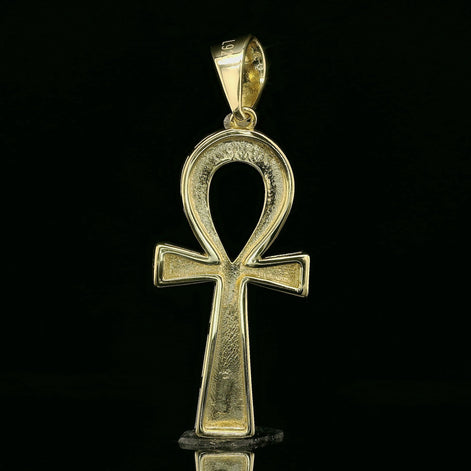 Polished Ankh Key of Life Pendant | 30mm | VVS