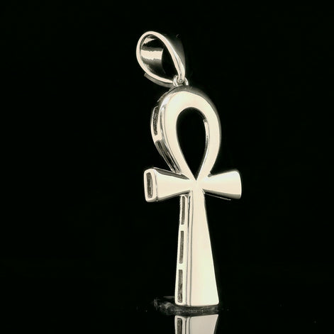Polished Ankh Key of Life Pendant | 30mm | VVS