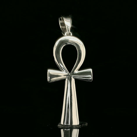 Polished Ankh Key of Life Pendant | 30mm | VVS