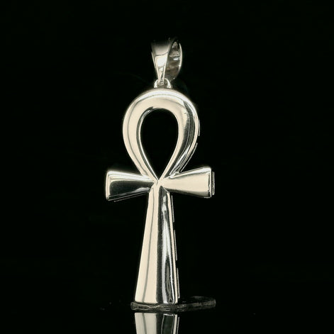 Polished Ankh Key of Life Pendant | 30mm | VVS