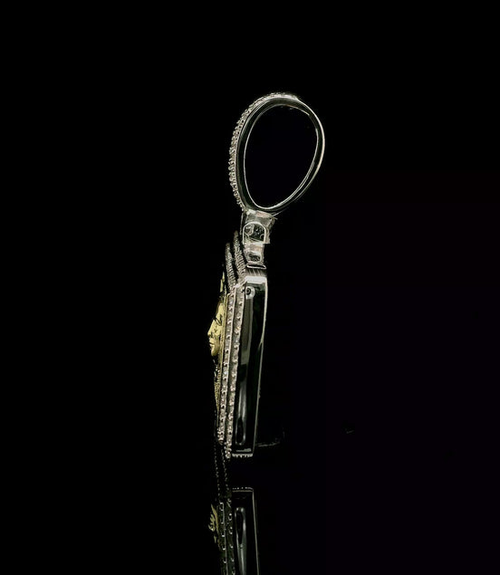 Men's Iced Out 100 Dollar Bill Pendant | 2.66ct | 43mm | VVS