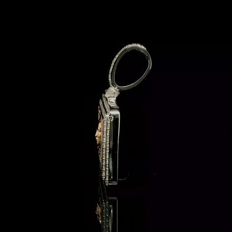 Men's Iced Out 100 Dollar Bill Pendant | 2.66ct | 43mm | VVS