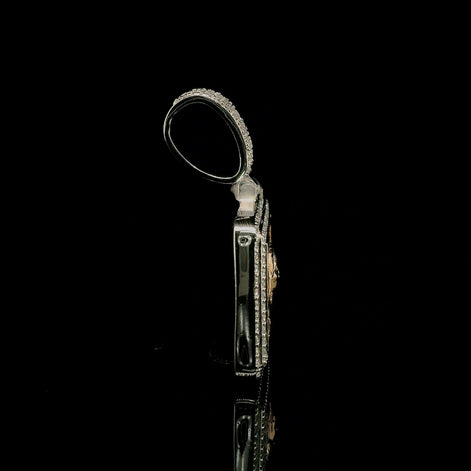 Men's Iced Out 100 Dollar Bill Pendant | 2.66ct | 43mm | VVS