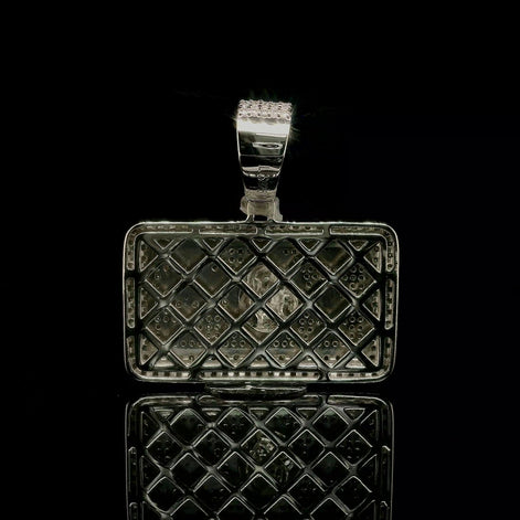 Men's Iced Out 100 Dollar Bill Pendant | 2.66ct | 43mm | VVS