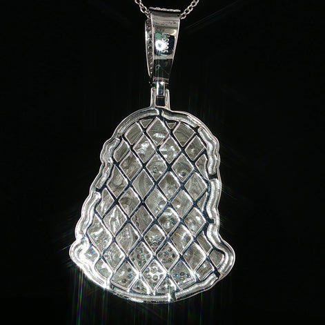 Iced Out Jesus Head Pendant | 36mm | VVS