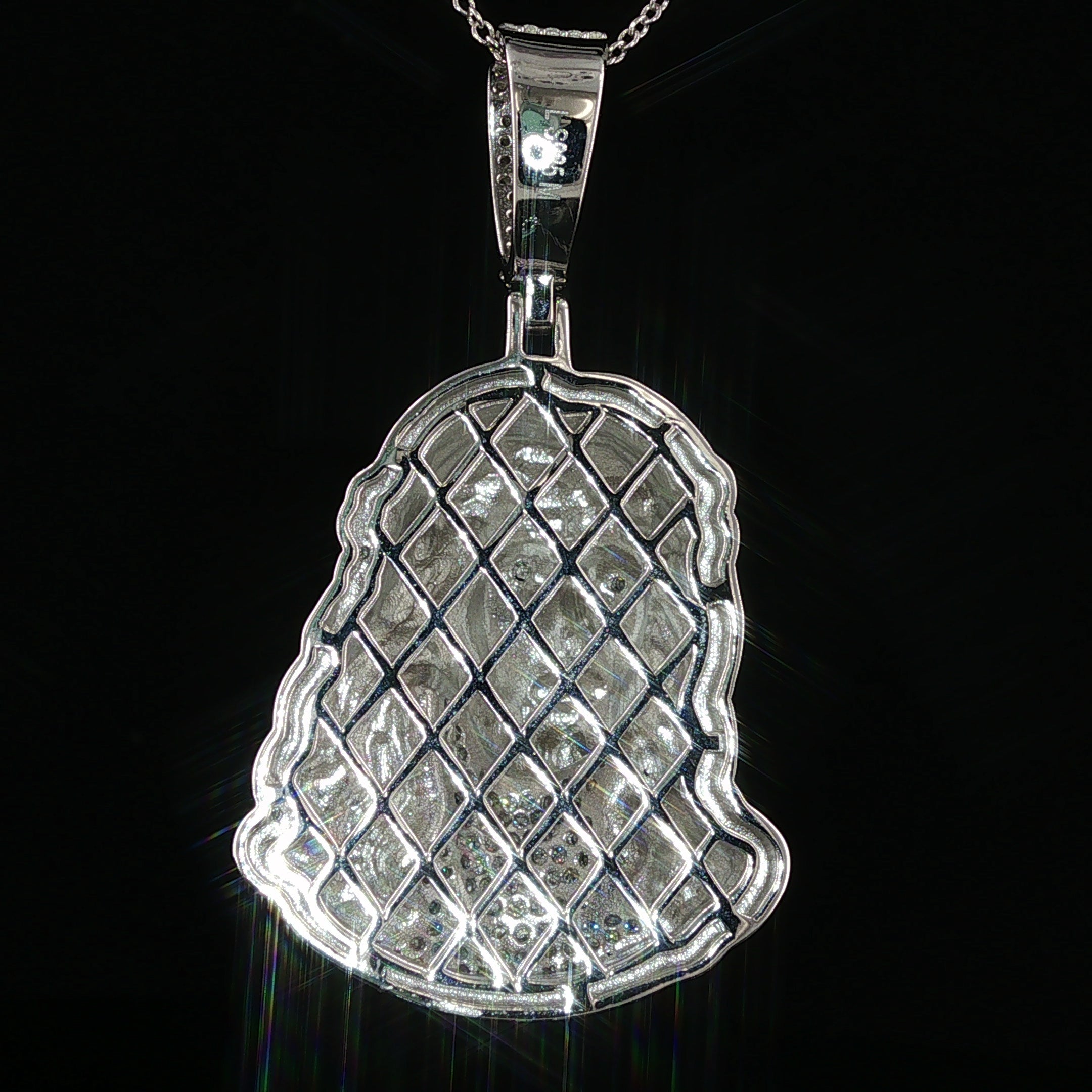 Iced Out Jesus Head Pendant | 36mm | VVS