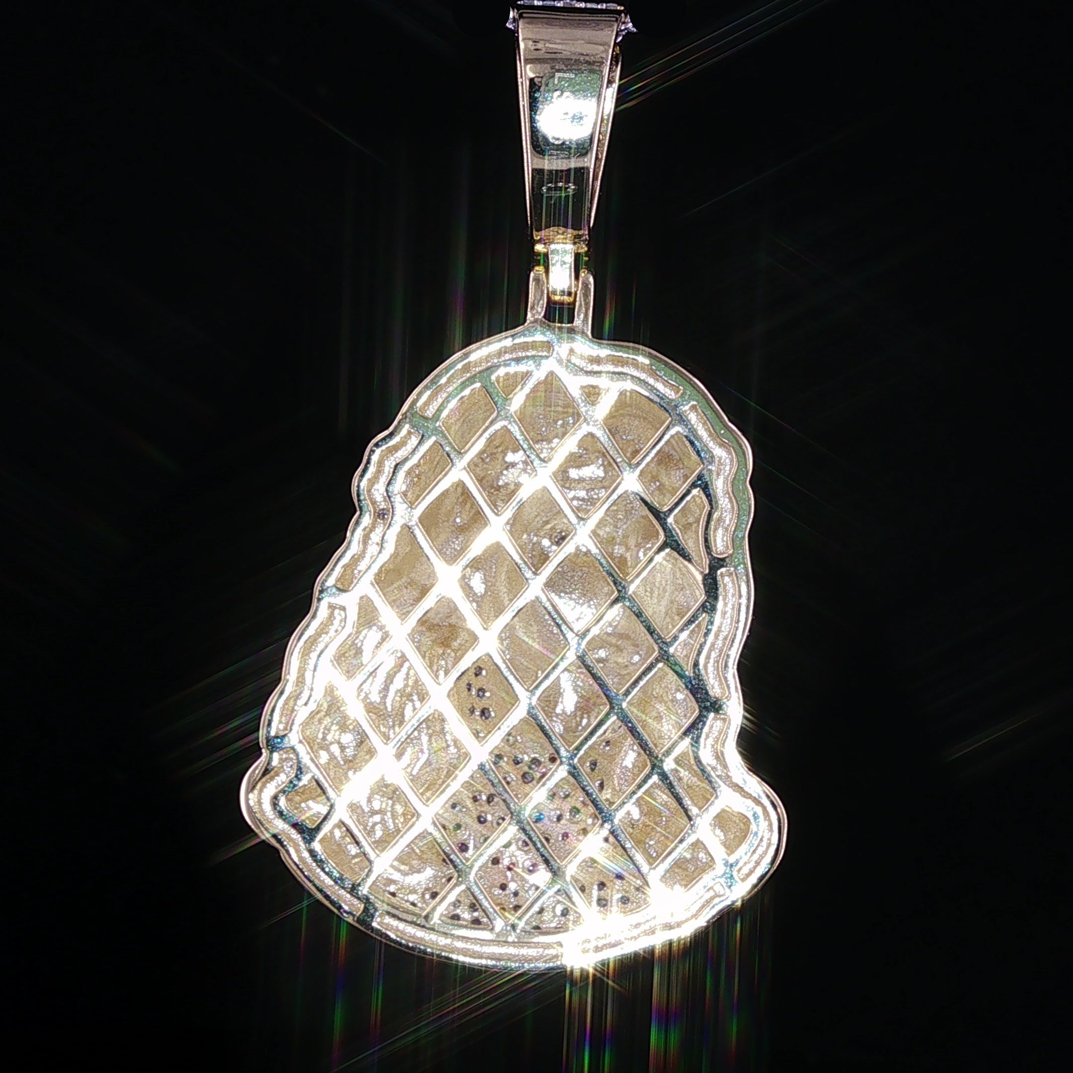 Iced Out Jesus Head Pendant | 36mm | VVS