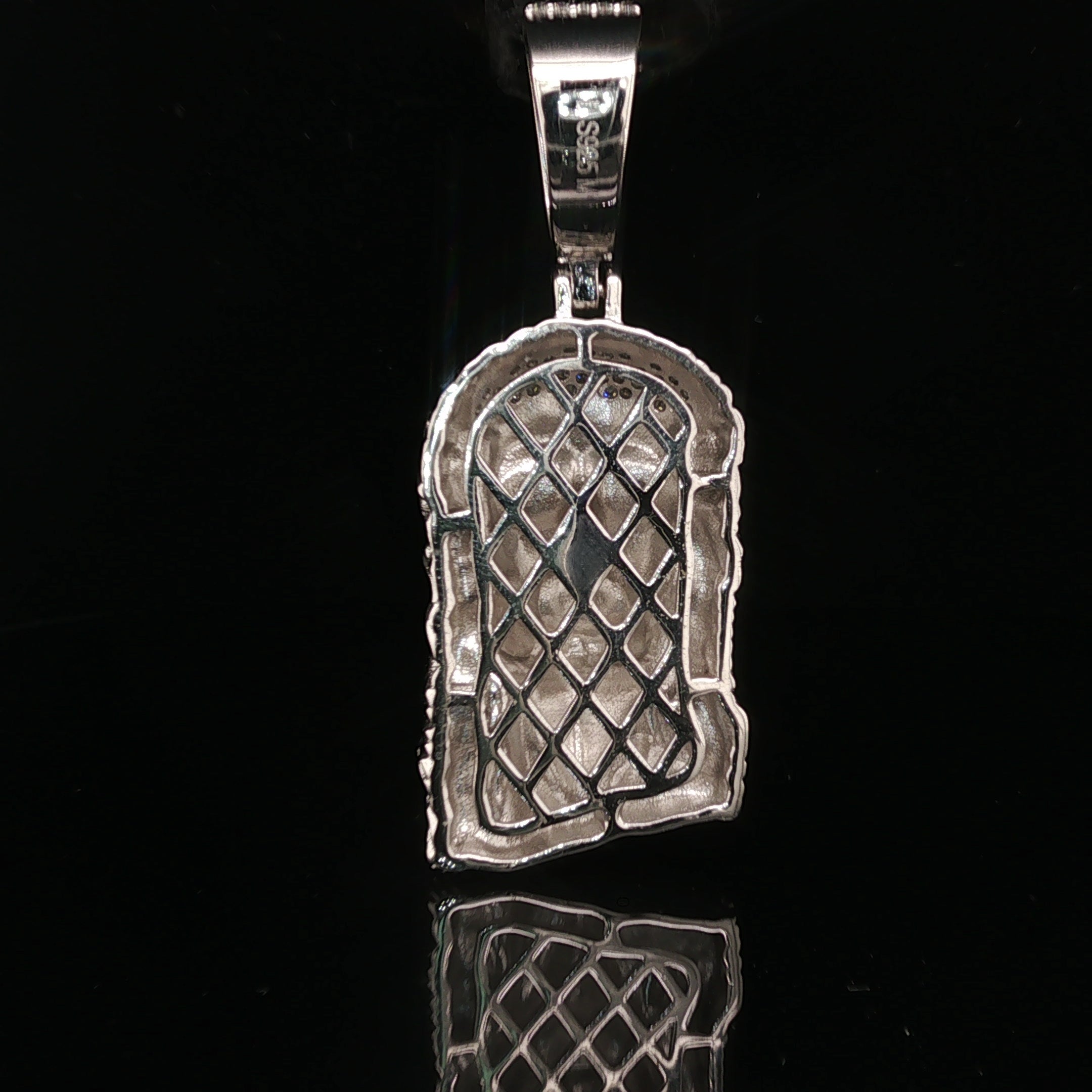 Men's Iced Out Jesus Piece Pendant – 14K Gold Over 925 Sterling Silver | Hand-Set Moissanite Accents