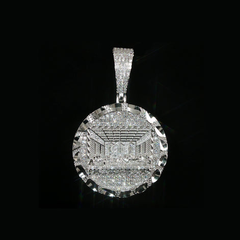 Last Supper Medallion Pendant | 925 Sterling Silver | 1.2Ctw Moissanite