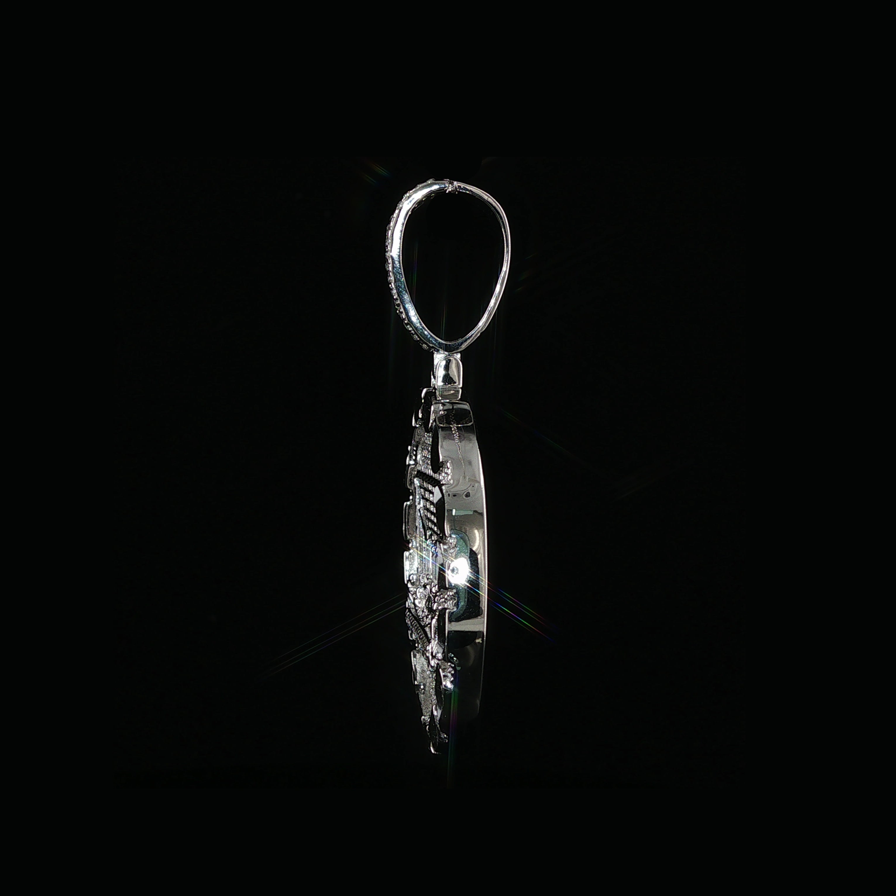 Last Supper Medallion Pendant | 925 Sterling Silver | 1.2Ctw Moissanite