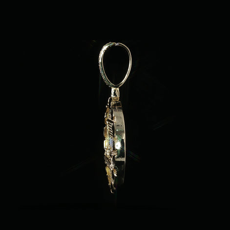 Last Supper Medallion Pendant | 925 Sterling Silver | 1.2Ctw Moissanite