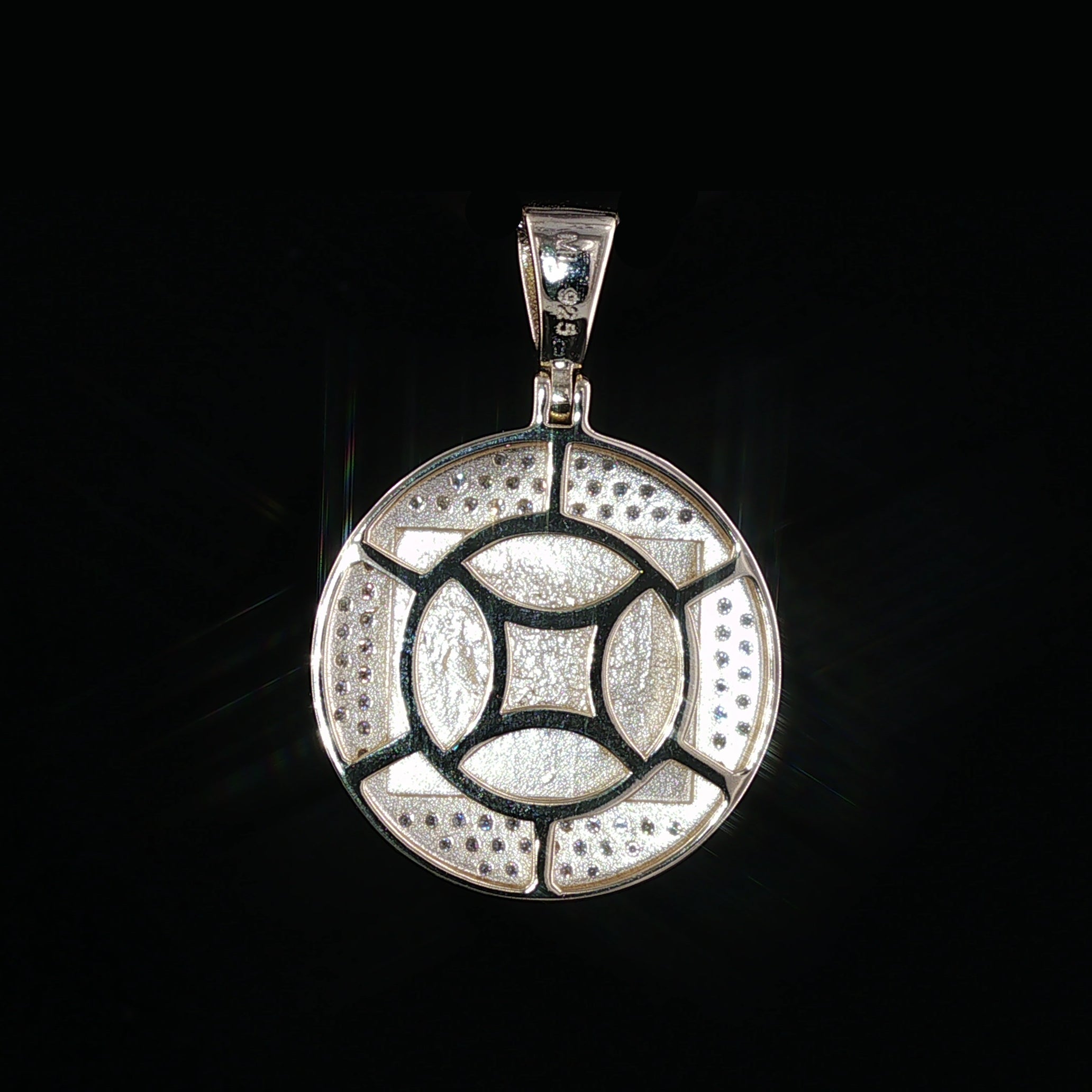 Men's Iced Out Last Supper Round Medallion | 25mm | VVS