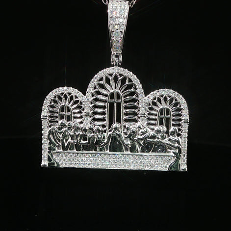 Iced Out Last Supper Pendant | 25mm-35mm | VVS