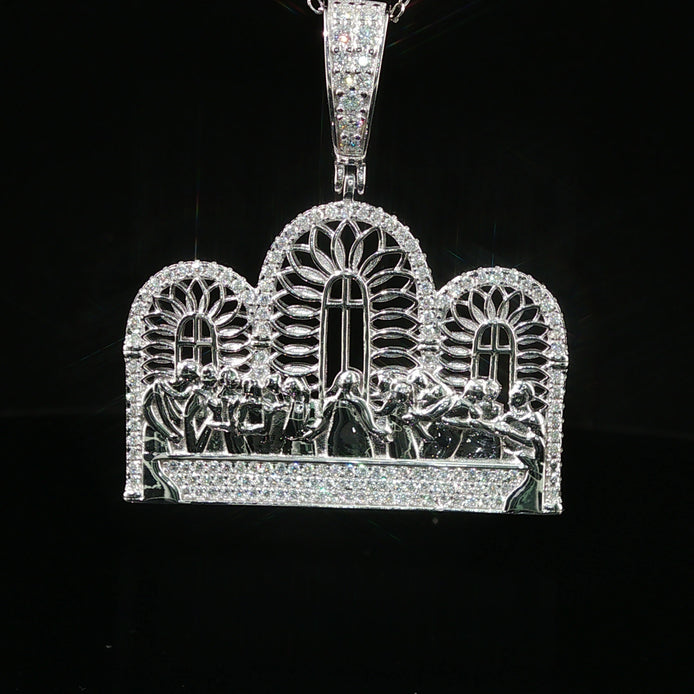 Iced Out Last Supper Pendant | 25mm-35mm | VVS
