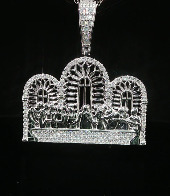 Iced Out Last Supper Pendant | 25mm-35mm | VVS
