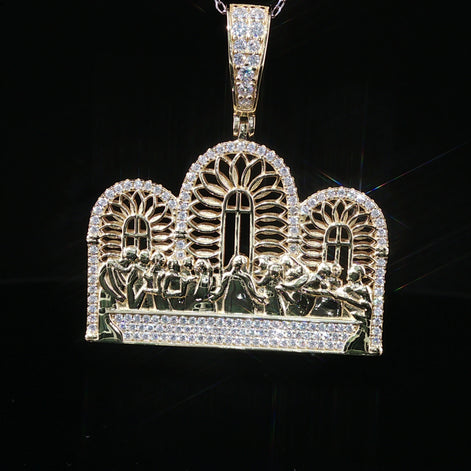 Iced Out Last Supper Pendant | 25mm-35mm | VVS