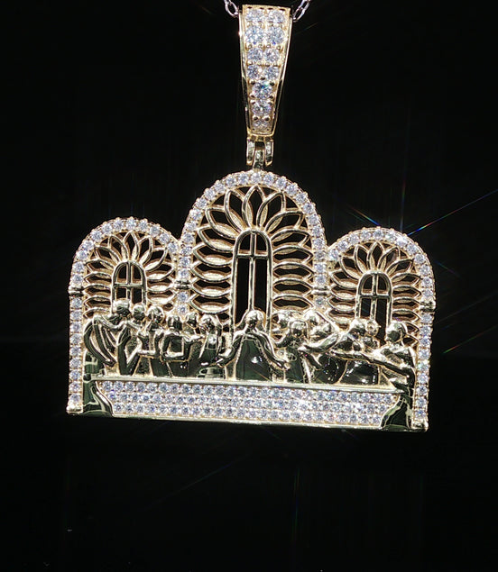 Iced Out Last Supper Pendant | 25mm-35mm | VVS