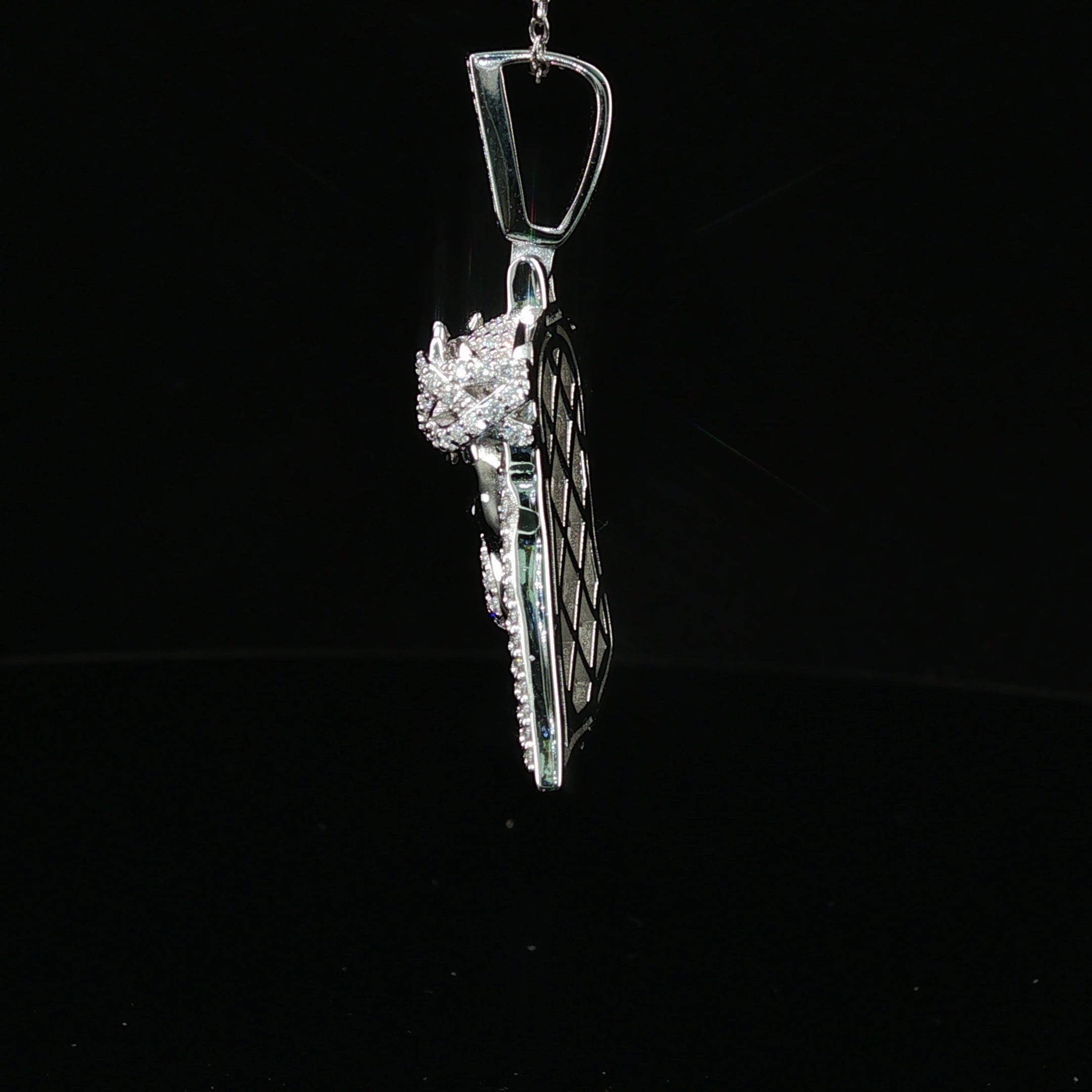 Men's Iced Out Jesus Piece Pendant – 925 Sterling Silver | VVS Moissanite Accents | 14K Gold & Rhodium Options