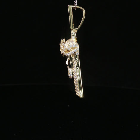 Men's Iced Out Jesus Piece Pendant – 925 Sterling Silver | VVS Moissanite Accents | 14K Gold & Rhodium Options