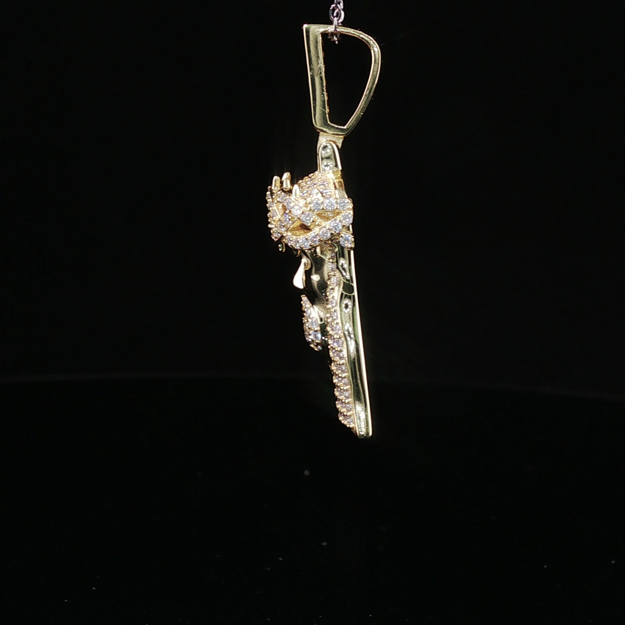 Men's Iced Out Jesus Piece Pendant – 925 Sterling Silver | VVS Moissanite Accents | 14K Gold & Rhodium Options