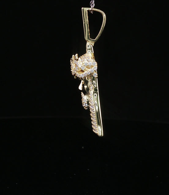 Men's Iced Out Jesus Piece Pendant – 925 Sterling Silver | VVS Moissanite Accents | 14K Gold & Rhodium Options