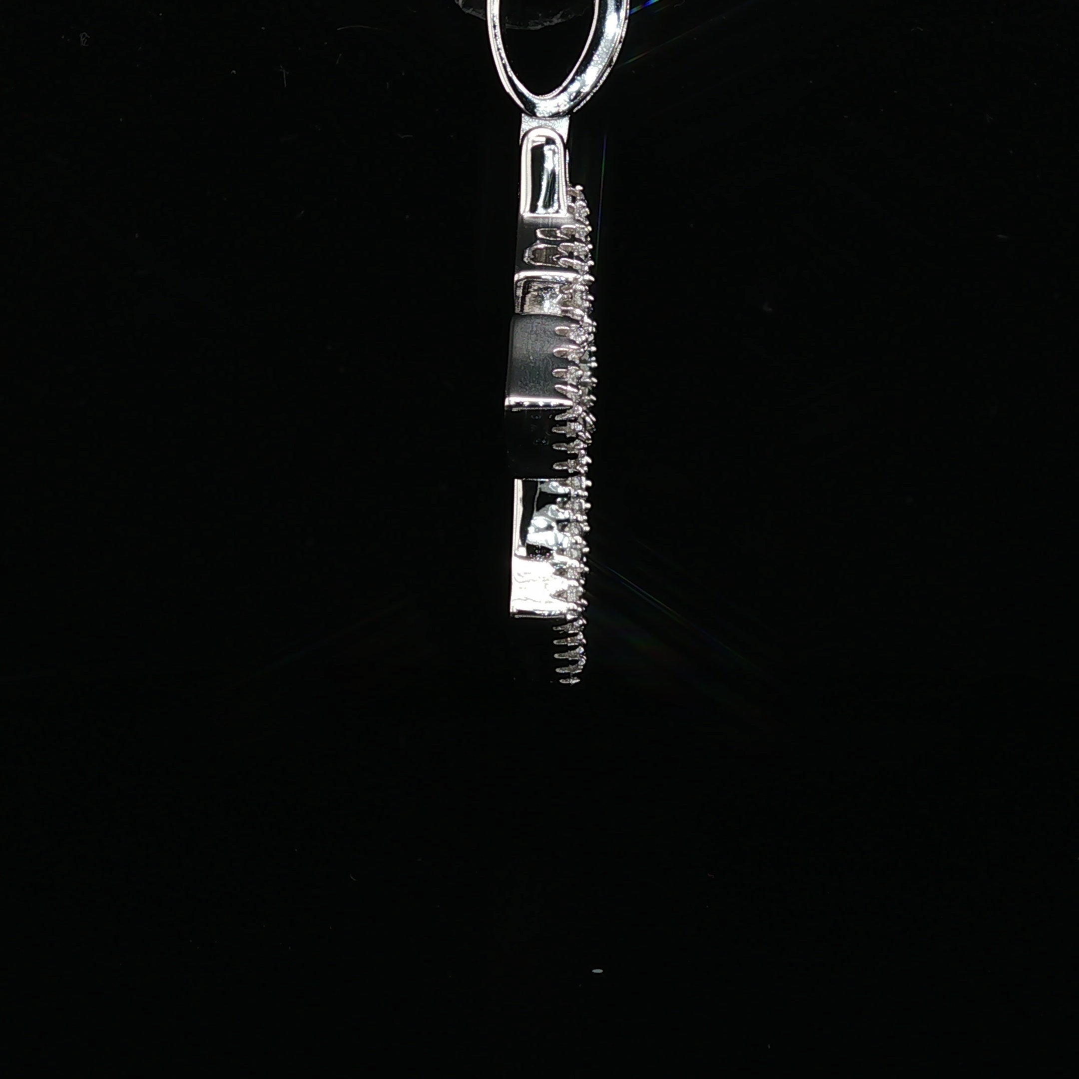 Iced Out Ornate Cross Pendant | 24mm | VVS