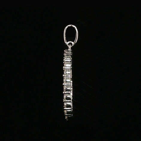 St. Jude Thaddeus Oval Pendant | San Judas Tadeo Charm | 925 Sterling Silver | 0.89Ctw Moissanite