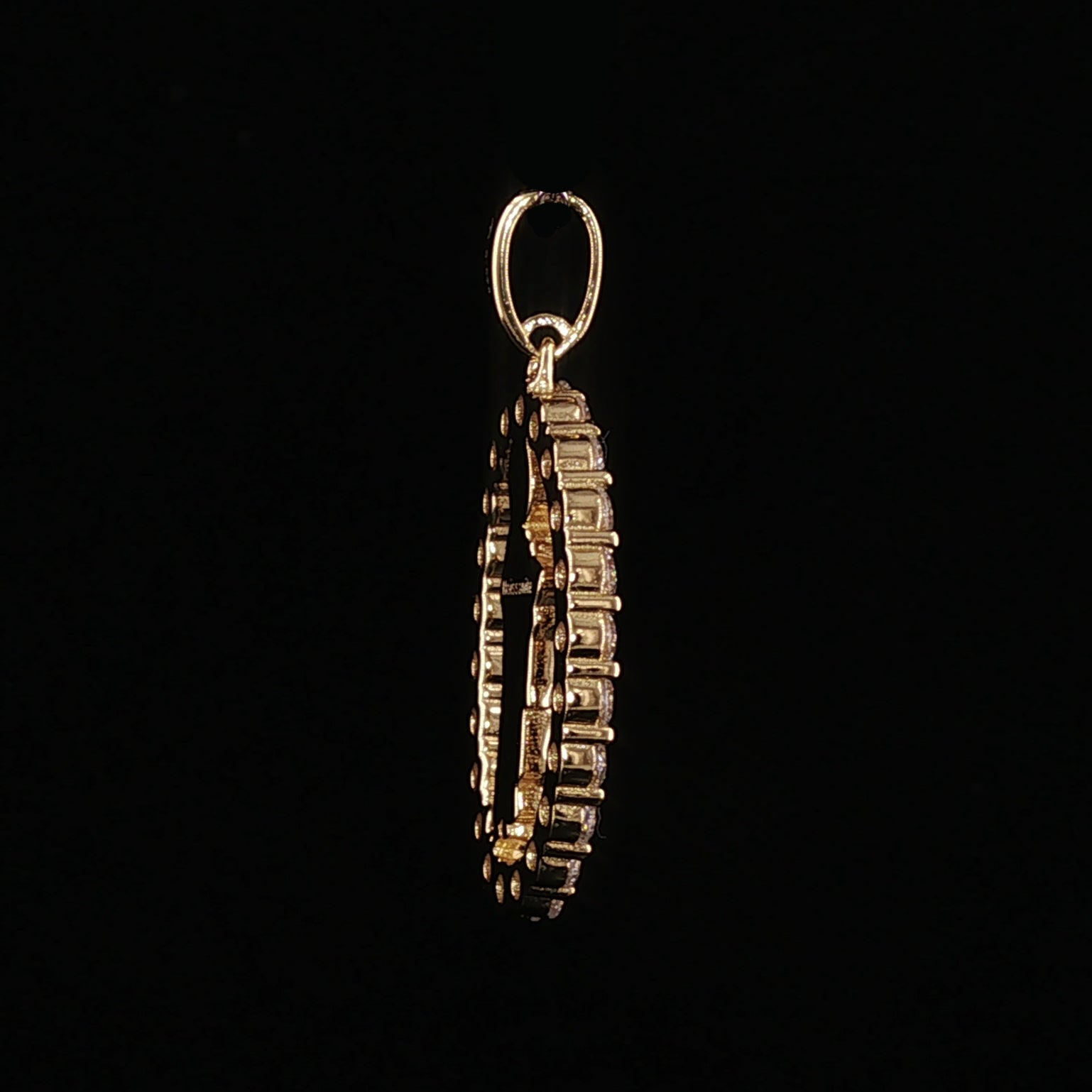 St. Jude Thaddeus Oval Pendant | San Judas Tadeo Charm | 925 Sterling Silver | 0.89Ctw Moissanite