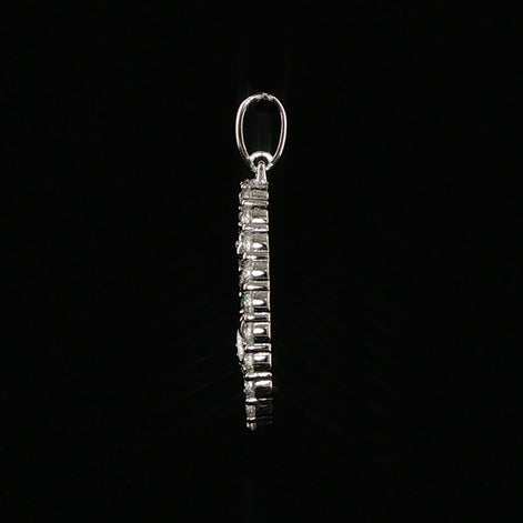 Baby Jesus Oval Pendant | Divino Niño Charm | 925 Sterling Silver | 0.89Ctw Moissanite
