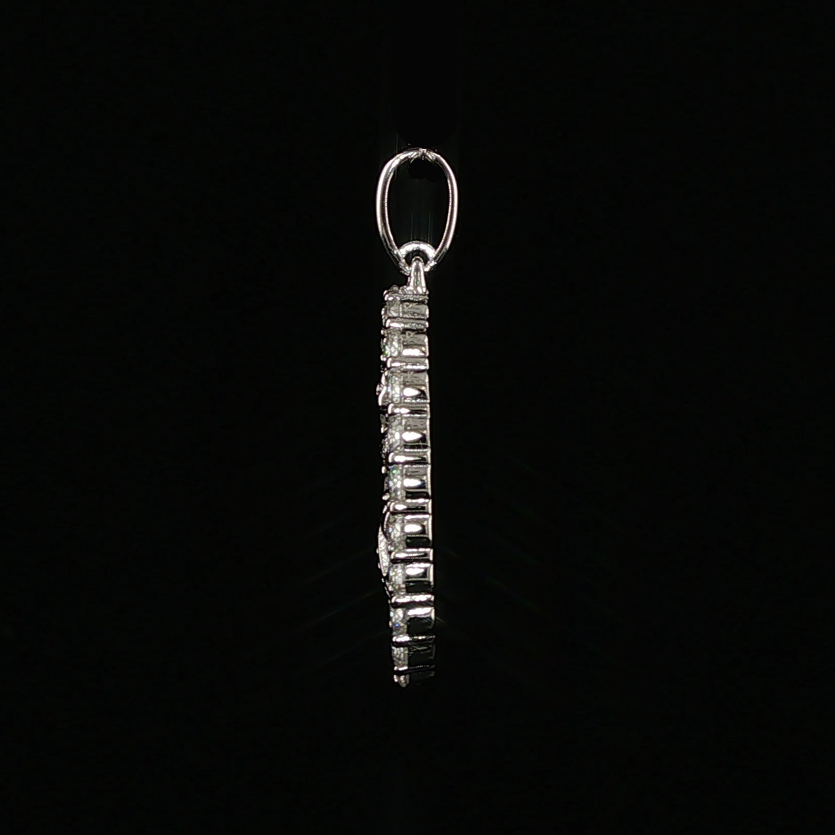 Baby Jesus Oval Pendant | Divino Niño Charm | 925 Sterling Silver | 0.89Ctw Moissanite