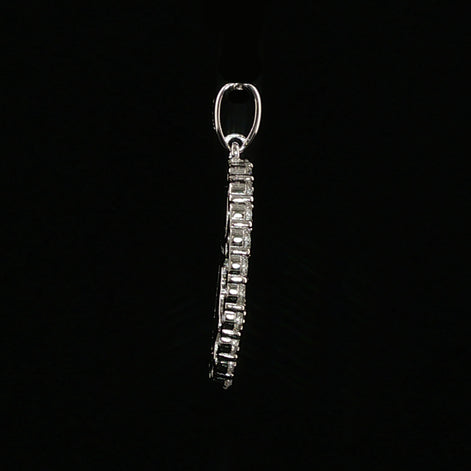 Baby Jesus Oval Pendant | Divino Niño Charm | 925 Sterling Silver | 0.89Ctw Moissanite