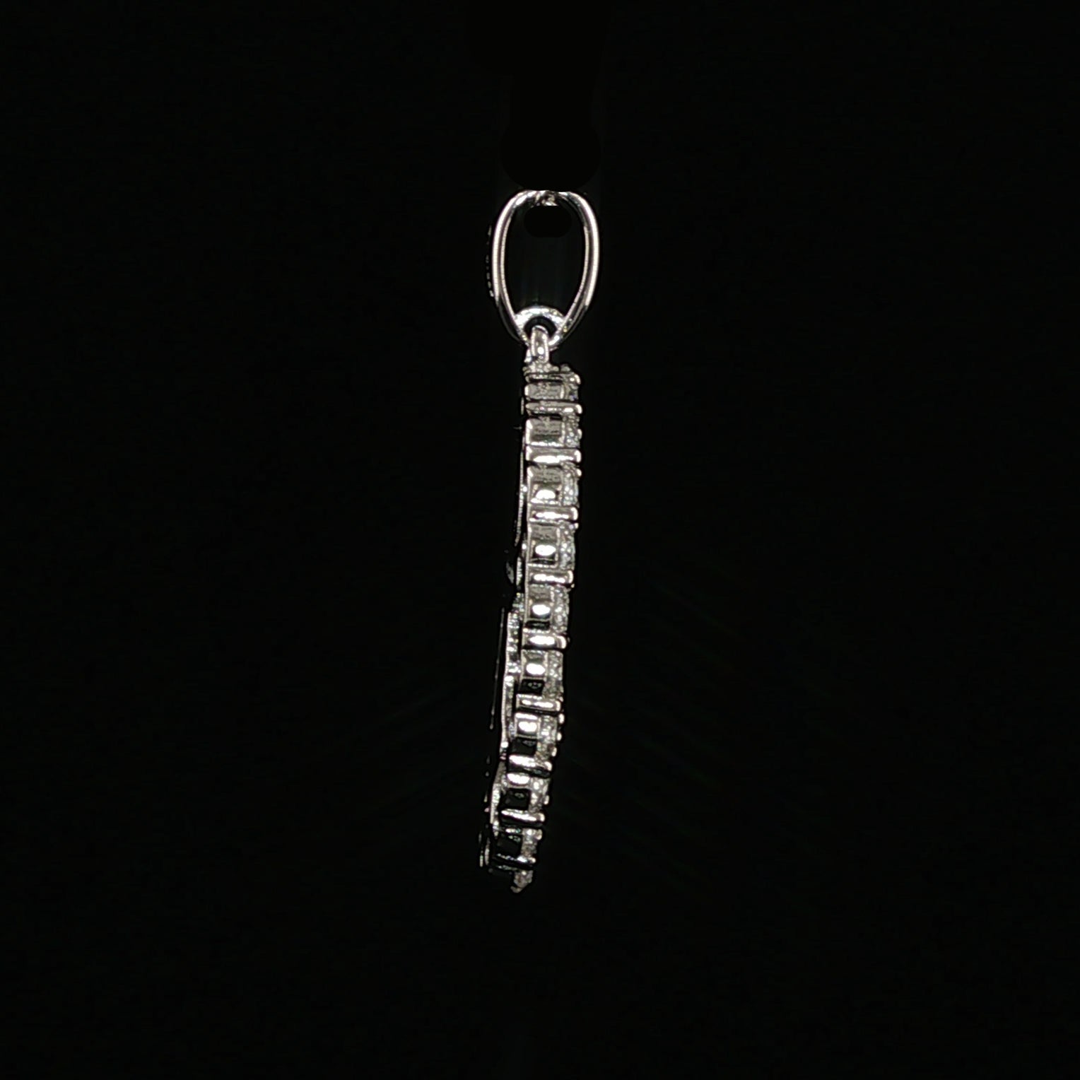 Baby Jesus Oval Pendant | Divino Niño Charm | 925 Sterling Silver | 0.89Ctw Moissanite