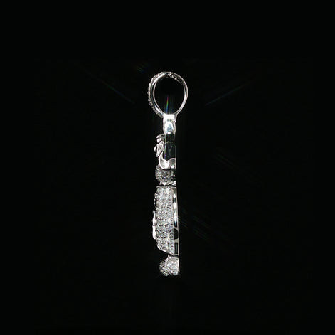 Baby Jesus Pendant | Divino Niño Open Arms Charm| 925 Sterling Silver | 0.8Ctw Moissanite | 30mm
