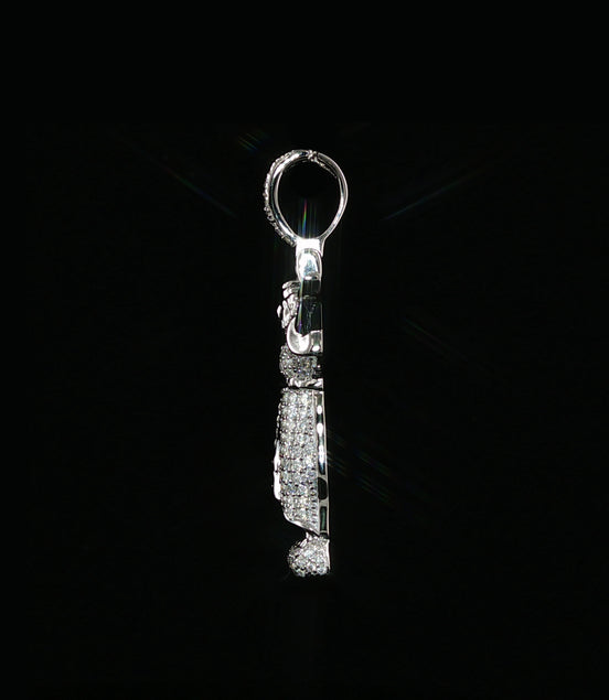 Baby Jesus Pendant | Divino Niño Open Arms Charm| 925 Sterling Silver | 0.8Ctw Moissanite | 30mm