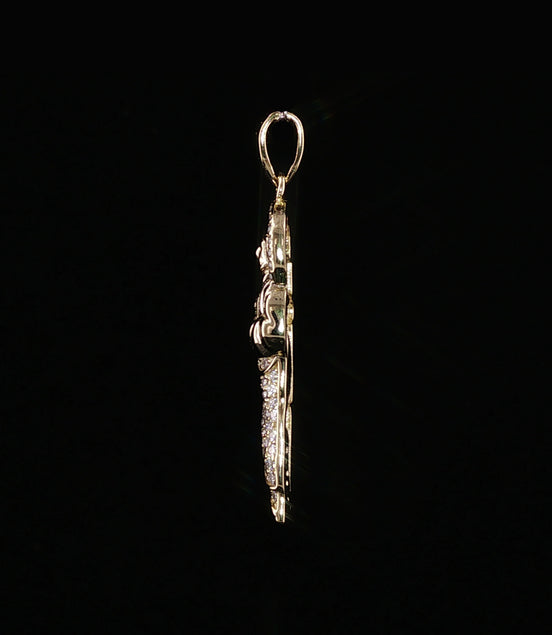 St. Jude Thaddeus Pendant | San Judas Tadeo | 925 Sterling Silver | 0.6Ctw Moissanite | 29mm