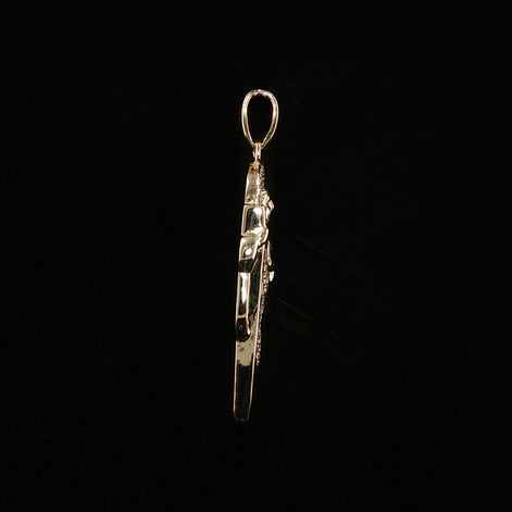 St. Jude Thaddeus Pendant | San Judas Tadeo | 925 Sterling Silver | 0.6Ctw Moissanite | 29mm