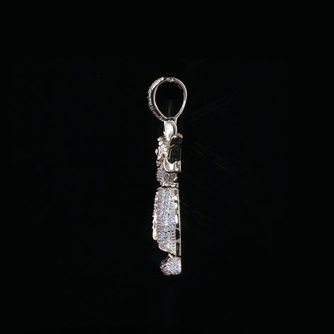 Baby Jesus Pendant | Divino Niño Open Arms Charm| 925 Sterling Silver | 0.8Ctw Moissanite | 30mm