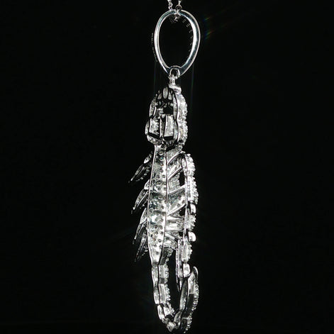 Iced Scorpion Pendant — 925 Sterling Silver with 2.16Ctw Moissanite | White & Yellow Gold