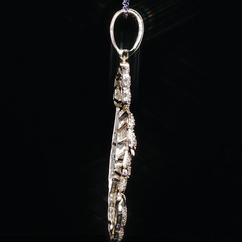 Iced Scorpion Pendant — 925 Sterling Silver with 2.16Ctw Moissanite | White & Yellow Gold