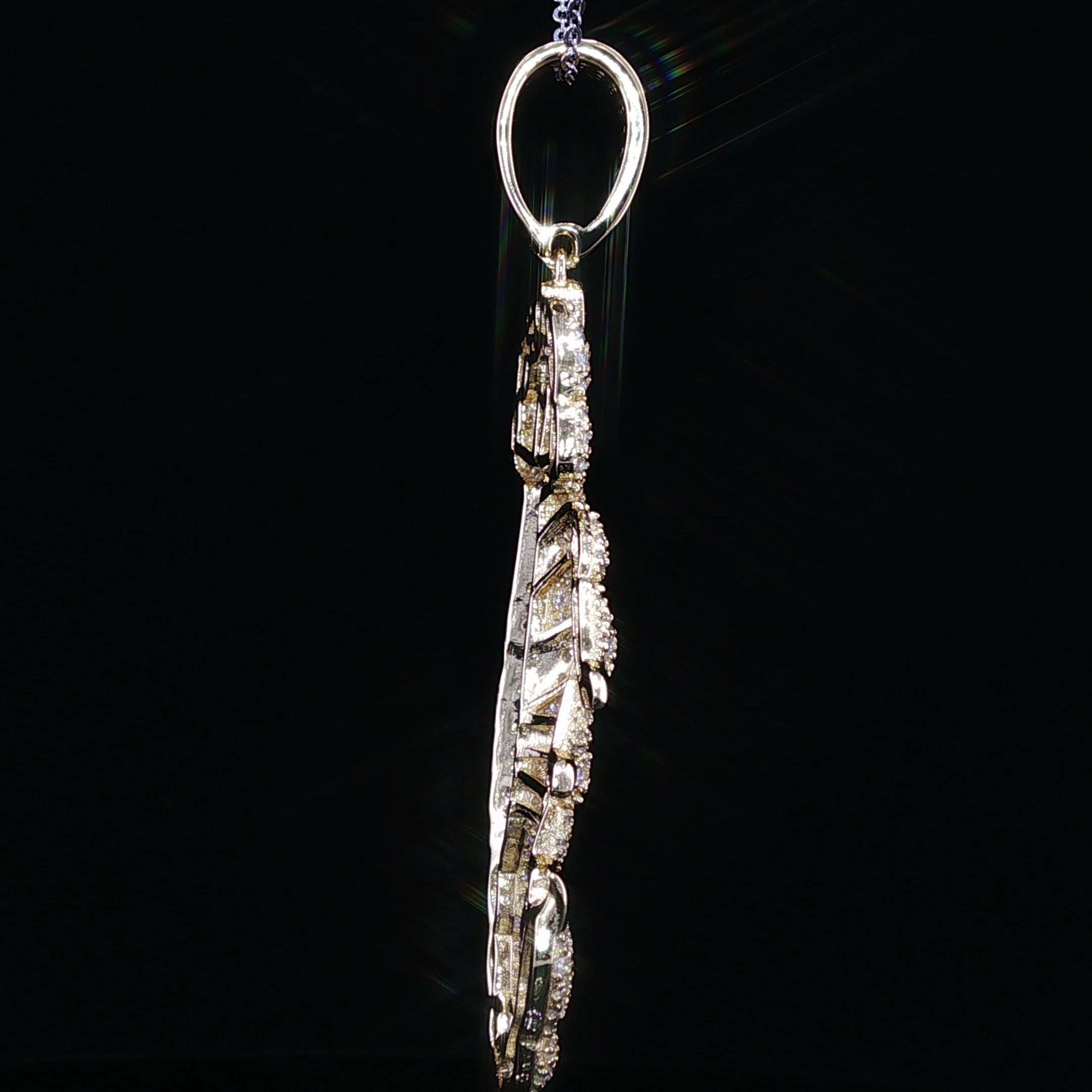 Iced Scorpion Pendant — 925 Sterling Silver with 2.16Ctw Moissanite | White & Yellow Gold