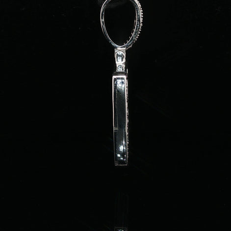 Men's Iced Out "Credit Card" Statement Pendant – 925 Sterling Silver | Fully Flooded VVS Moissanite