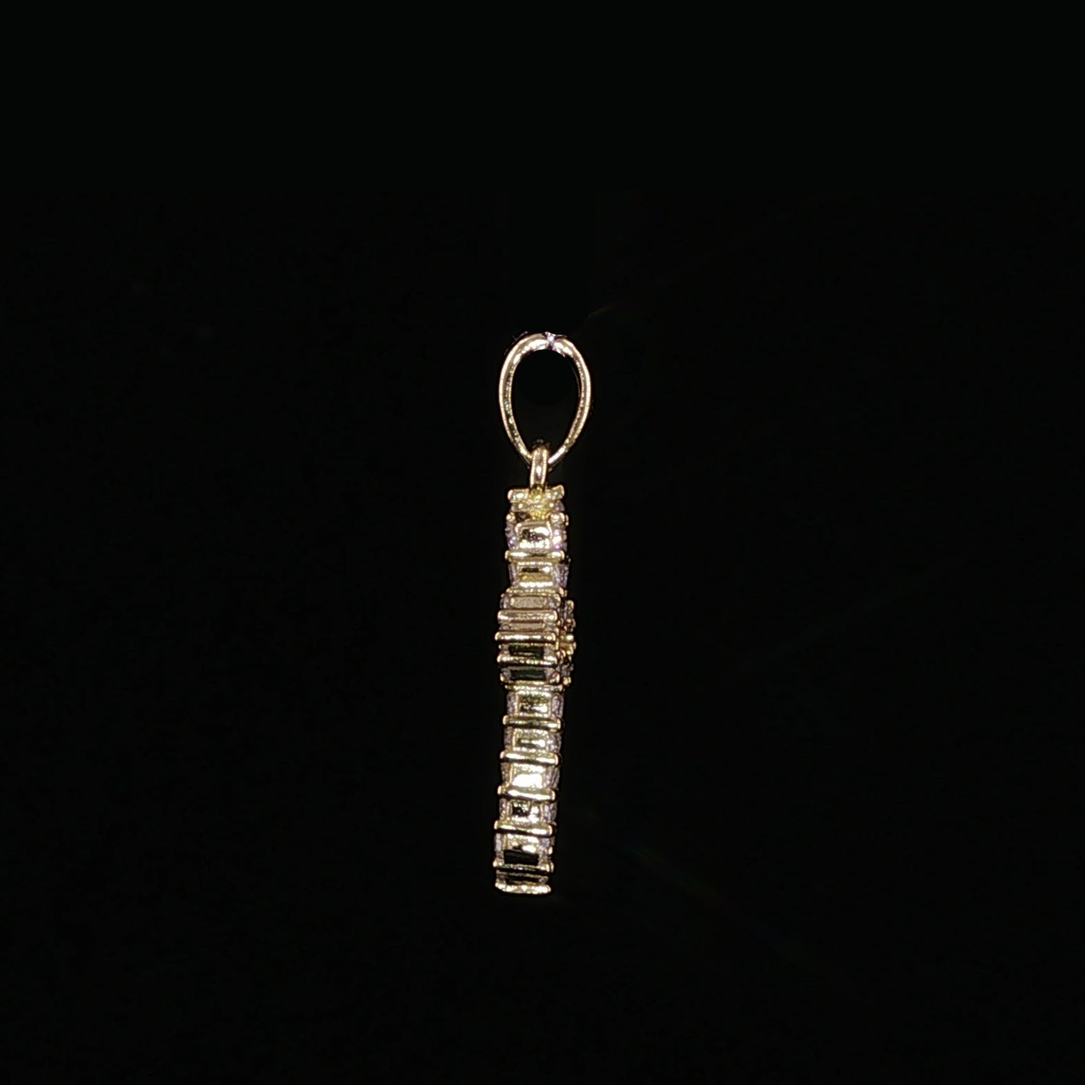 Open Cross Pendant | 925 Sterling Silver | 0.6Ctw Prong-Set Moissanite | Dainty Charm