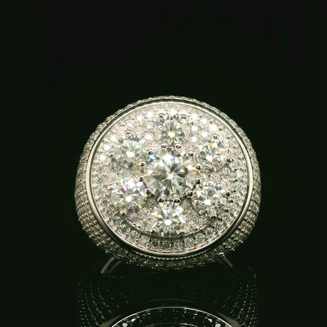 Moissanite Hip Hop Ring | 5.12ct | 21mm | VVS